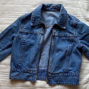 Brandy Melville zipper deniem jacket